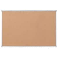 Bi-Office Earth Cork Noticeboard Non Magnetic Wall Mounted 60 (W) x 1.2 (D) x 90 (H) cm Aluminium Brown