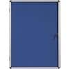 Bi-Office Enclore Indoor Lockable Notice Board Non Magnetic 9 x A4 Wall Mounted 72 (W) x 98.1 (H) cm Blue