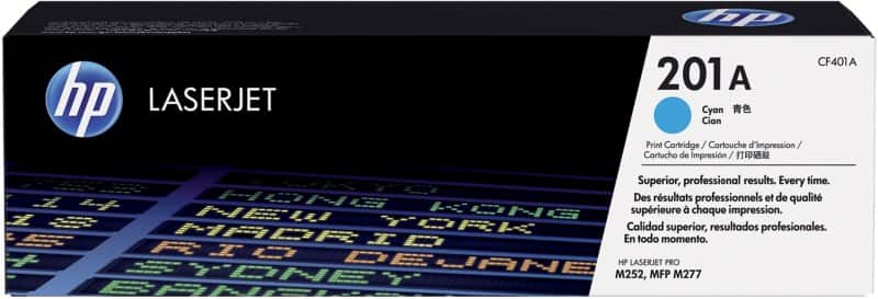 HP 201A Original Toner Cartridge CF401A Cyan