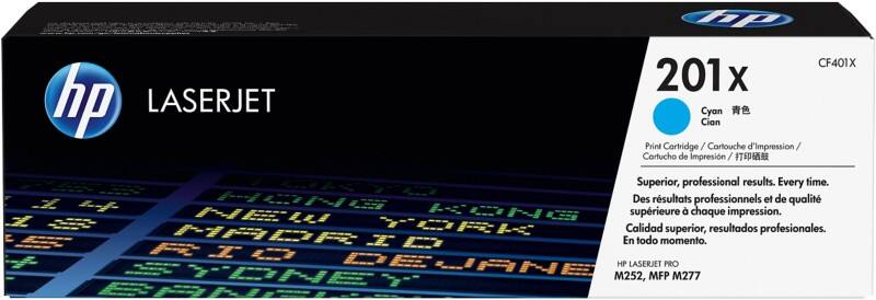 HP 201X Original Toner Cartridge CF401X Cyan
