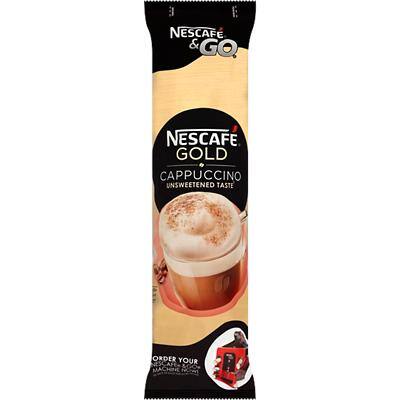 Nescafé & Go Gold Caffeinated Instant Coffee Sachets Pack Cappuccino 8 Pieces of 17.5 g