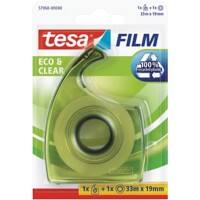 tesa Tape Dispenser tesafilm Eco & Clear Transparent 19 mm (W) x 33 m (L) PP (Polypropylene), PS (Polystyrene)