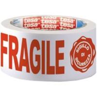 FRAGILE REDWHITE PKAGING TAPE 50MMW_ X 66MML -VC