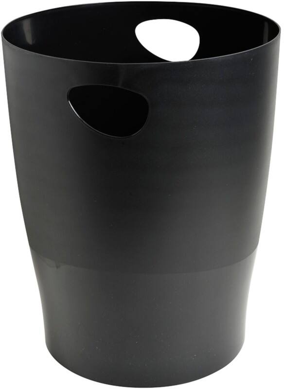 Exacompta Ecobin Waste Bin 15 L Black Polypropylene