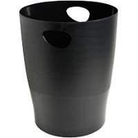 Exacompta Waste Bin EcoBin 15L Polypropylene Black 26.3 x 26.3 x 33.5 cm