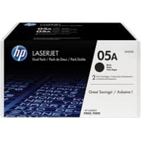 HP 05A Original Toner Cartridge CE505D Black Pack of 2