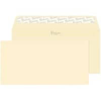 Premium Business Envelopes Plain DL 220 (W) x 110 (H) mm Adhesive Strip Cream 120 gsm Pack of 500