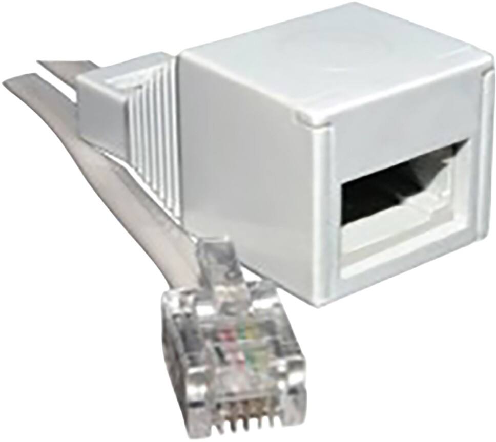 Titan Plug to BT Socket RJ11 White