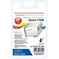 Office Depot Compatible Epson T1295 Ink Cartridge C13T12954012 Black, Cyan, Magenta, Yellow Pack of 4 Multipack