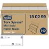 Tork Universal Hand Towels H2 M-fold White 2 Ply 150299 Pack of 20 of 237 Sheets