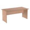 Realspace Rectangular Straight Desk with Beech Coloured MFC Top and Beech Frame Cantilever Legs 1600 x 800 x 720 mm
