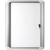 Office Depot Wall Mountable Lockable Noticeboard MasterVision 81.6 x 99.5cm White