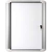Bi-Office Mastervision Outdoor Lockable Notice Board Magnetic 8 x A4 Wall Mounted 97.8 (W) x 67.3 (H) cm White