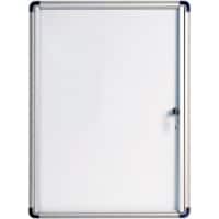 Bi-Office Wall Mountable Lockable Noticeboard Enclore Budget 27 x 35.7 cm White