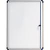 Bi-Office Enclore Indoor Budget Lockable Notice Board Magnetic 2 x A4 Wall Mounted 52.7 (W) x 35.4 (H) cm White