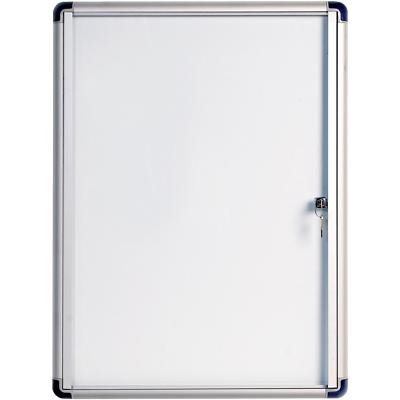 Bi-Office Enclore Indoor Budget Lockable Notice Board Magnetic 2 x A4 Wall Mounted 52.7 (W) x 35.4 (H) cm White