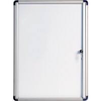 Bi-Office Wall Mountable Lockable Noticeboard Enclore Budget 35.7 x 73.5 cm White