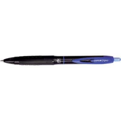 Uni-Ball Signo UMN-307 Retractable Rollerball Pen Grip Medium 0.4 mm Blue Pack of 12