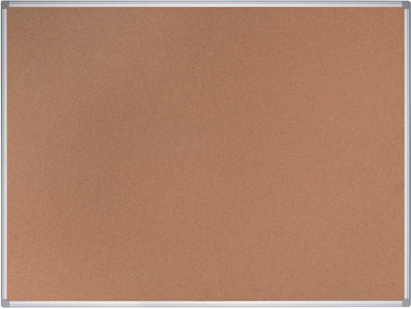 Bi-Office Earth Cork Noticeboard Non Magnetic Wall Mounted 45 (W) x 1.2 (D) x 60 (H) cm Aluminium Brown