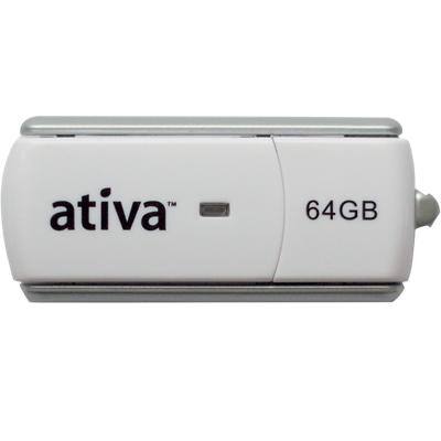 Ativa USB Flash Drive Flip Over 64 GB White
