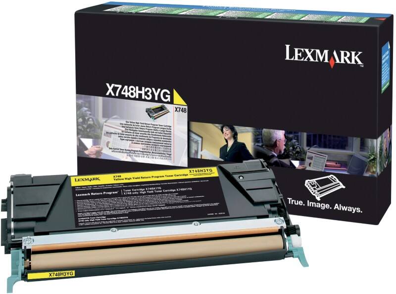 Lexmark Original Toner Cartridge X748H3YG Yellow
