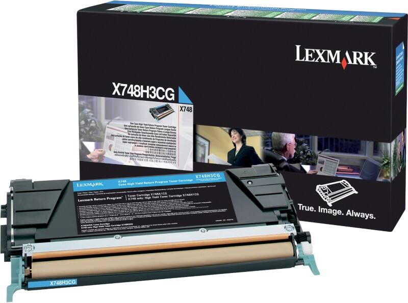 Lexmark Original Toner Cartridge X748H3CG Cyan