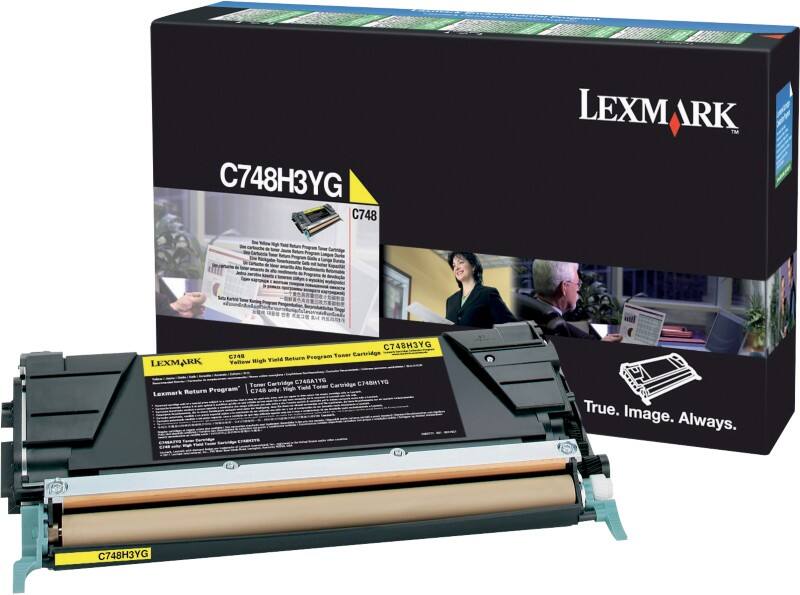 Lexmark Original Toner Cartridge C748H3YG Yellow