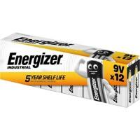 Energizer 9V Alkaline Batteries Industrial 6LR61 Pack of 12