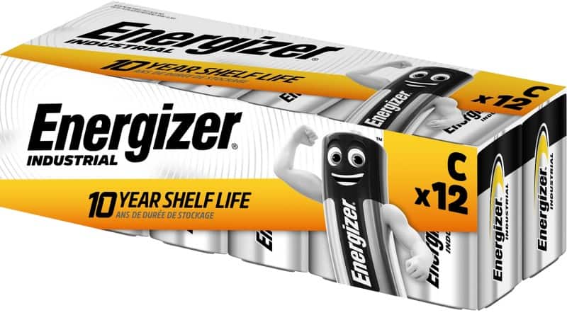 Energizer C Alkaline Batteries Industrial LR14 1.5V Pack of 12