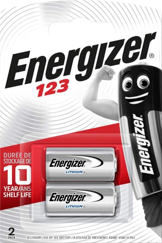 Energizer Batteries Photo 123 CR17345 3V Lithium Pack of 2