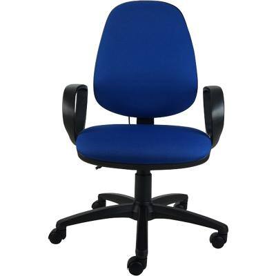 Energi-24 Basic Tilt Ergonomic Office Chair with Adjustable Seat Air Support Blue