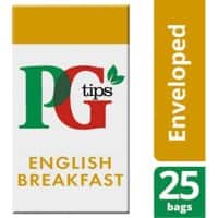 PG tips English Breakfast Tea Bags Pack of 25