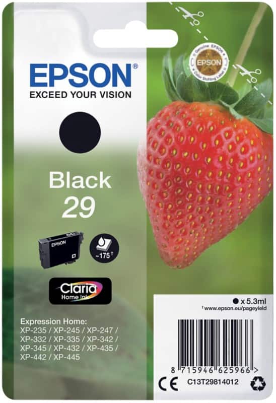 Epson 29 Original Ink Cartridge C13T29814012 Black
