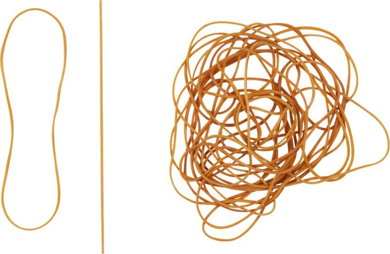 Viking Rubber Bands 150 x 1.5 mm Ø 100 mm Beige 500 g