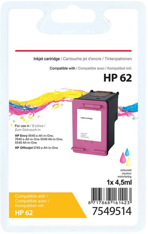 Viking 62 Compatible HP Ink Cartridge C2P06AE Cyan, Magenta, Yellow