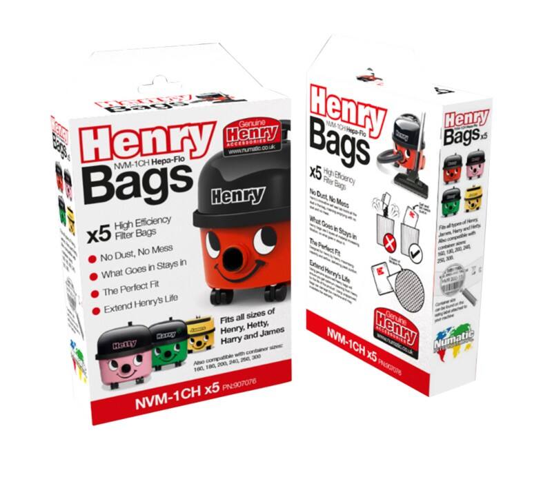 Numatic Dust Bags NVM-1CH Pack of 5