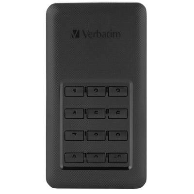 Verbatim 256 GB Portable Secure SSD Store'n'Go Secure USB 3.1 Black, Silver
