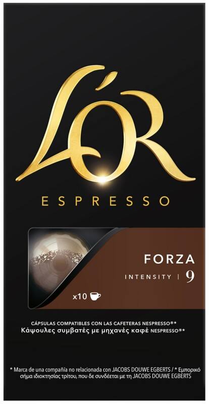 L'OR Espresso Forza Coffee Nespresso* Capsules Pack of 10