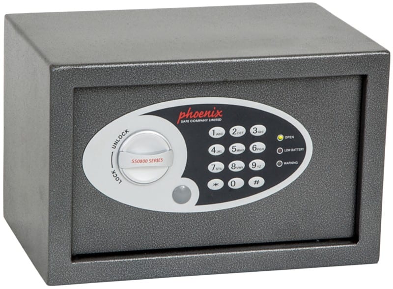 Phoenix Vela Home Security Safe Electronic lock 10 L SS0801E Silver