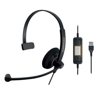 Sennheiser 504546 Wired Mono Headset Over-the-head With Microphone Black