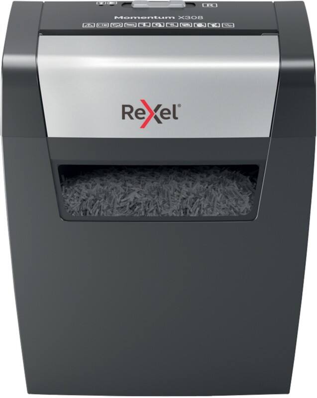 Rexel Momentum Shredder 9 Sheets 8 Sheets Cross Cut Security Level P-3 15 L X308