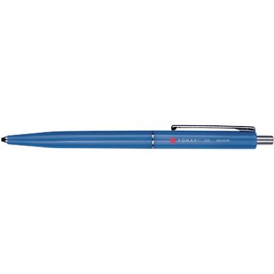 Foray X50 Retractable Ballpoint Pen Medium 0.5 mm Blue Pack of 50
