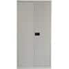 Bisley Regular Door Cupboard Lockable with 3 Shelves Steel E722A03av4 914 x 400 x 1806 mm Goose Grey