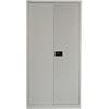 Bisley Regular Door Cupboard Lockable with 3 Shelves Steel E722A03av4 914 x 400 x 1806 mm Goose Grey