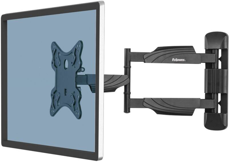 Fellowes TV Wall Mount Height Adjustable Up to 55 inch Black