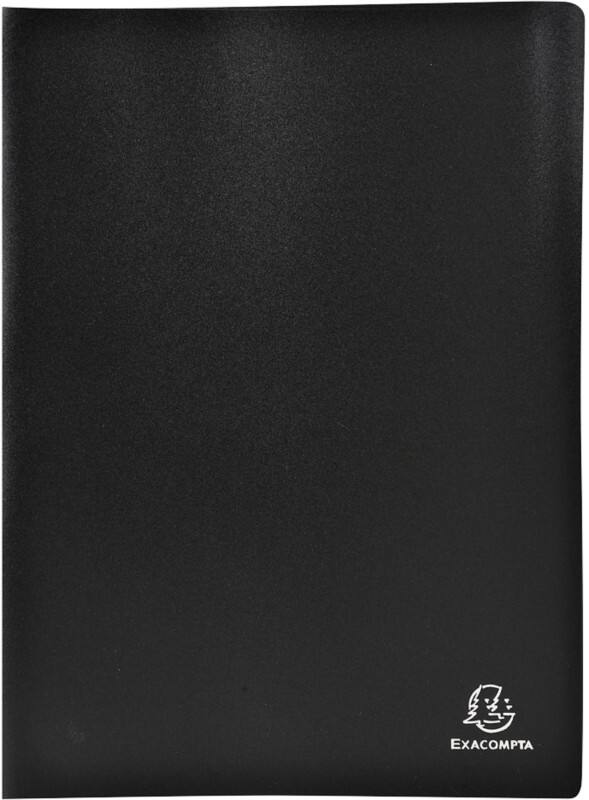 Exacompta 8521E Display Book A4 Black 20 Pockets