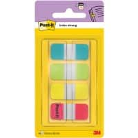 Post-it Index Flags Aqua Assorted Plain Special format 4 Packs of 10 Strips