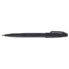 Pentel Sign Pen Fibre Tipped Broad 1.0 mm Black Pack of 12