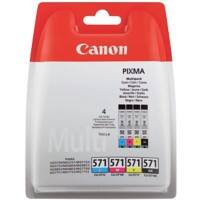 Canon CLI-571C/M/Y/BK Original Ink Cartridge Black, Cyan, Magenta, Yellow Pack of 4 Multipack