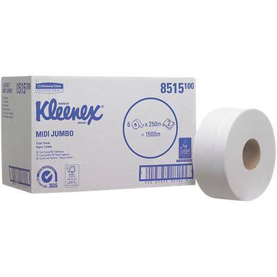 Kleenex Toilet Rolls 8515 2 Ply 6 Rolls of 1250 Sheets
